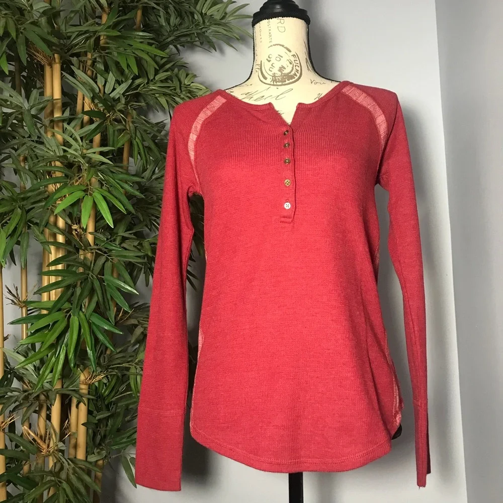 Lucky Brand Rio Red Long Sleeve Thermal - Picture 5 of 6